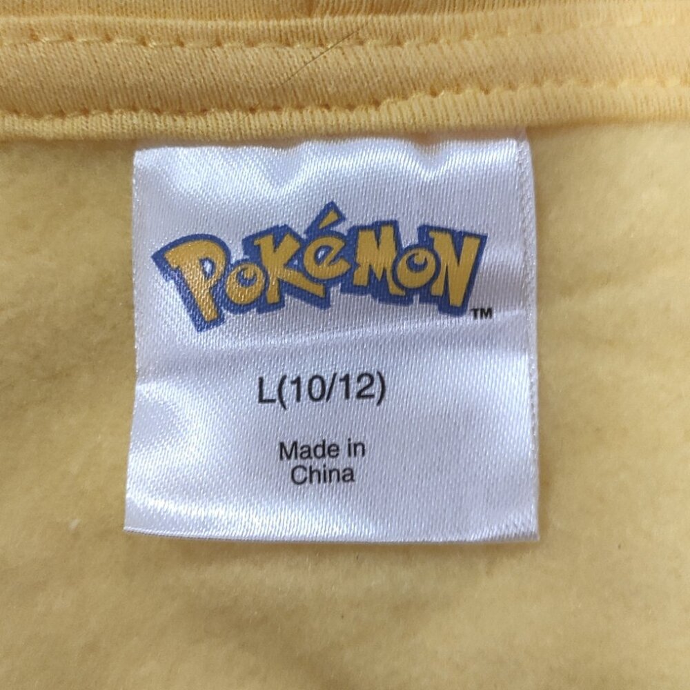 Pokemon Pikachu Hoodie Sweatshirt Yellow New with Tags NWT Size XS/S/L - Picture 12 of 15